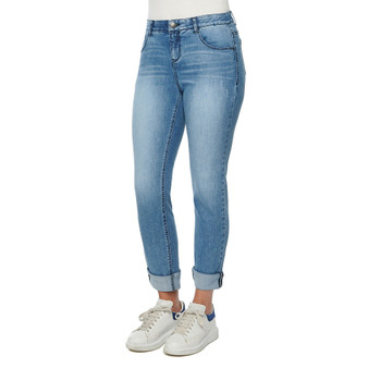 Women's Mid-Rise AB Solution Girlfriend Jeans