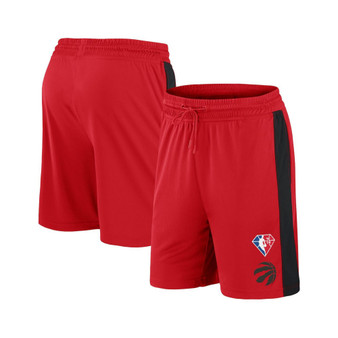Men's Branded Red Toronto Raptors 75th Anniversary Downtown Performance Practice Shorts