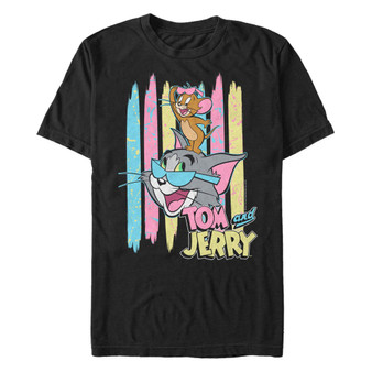 Men's Tom Jerry 90s Pastel Sunglasses Tj Short Sleeve T-shirt
