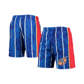 Men's Blue Houston Rockets Hardwood Classics Lunar New Year Swingman Shorts