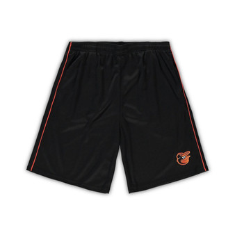 Men's Black Baltimore Orioles Big and Tall Mesh Shorts