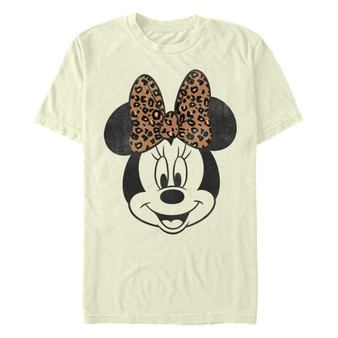 Men's Mickey Classic Minnie Face Short Sleeve Crew T-shirt