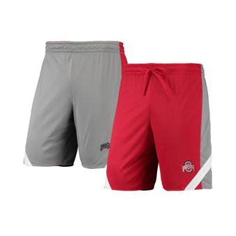 Men's Scarlet and Gray Ohio State Buckeyes Am I Wrong Reversible Shorts