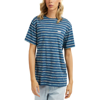 Men's Stripe Logo Patch T-Shirt
