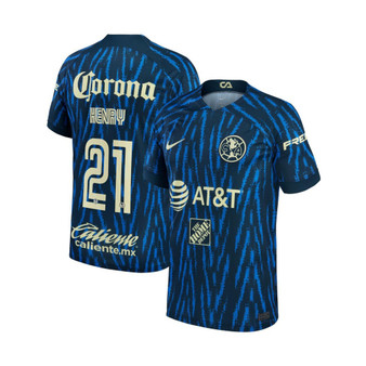 Men's Henry Martin Blue Club America 2022/23 Away Replica Player Jersey
