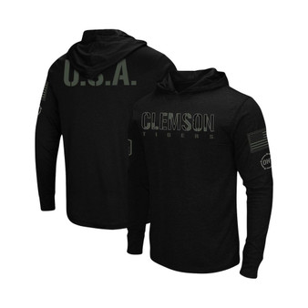 Men's Black Clemson Tigers OHT Military-Inspired Appreciation Hoodie Long Sleeve T-shirt