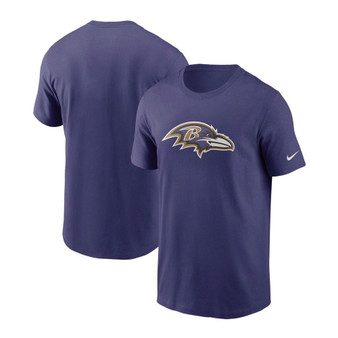 Men's Purple Baltimore Ravens Primary Logo T-shirt