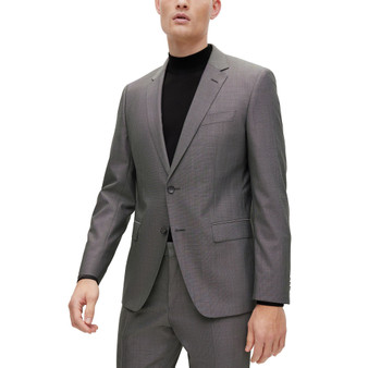 Men's Slim-Fit Suit in Wool, Silk and Stretch
