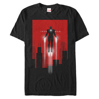 Marvel Men's Avengers Iron Man Taking off, Short Sleeve T-Shirt