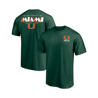 Men's Branded Green Miami Hurricanes Hometown Collection 2-Hit T-shirt