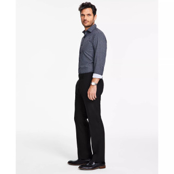Men's Classic-Fit Stretch Solid Suit Pants, Created for Macy's
