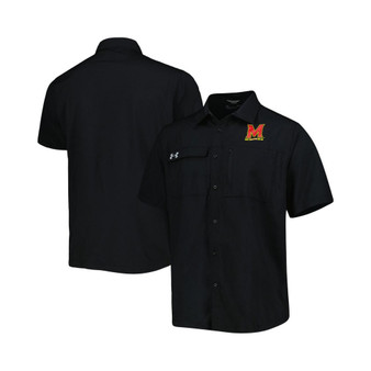 Men's Black Maryland Terrapins Motivate Button-Up Shirt