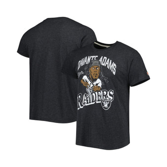 Men's Davante Adams Heathered Black Las Vegas Raiders Caricature Player Tri-Blend T-shirt