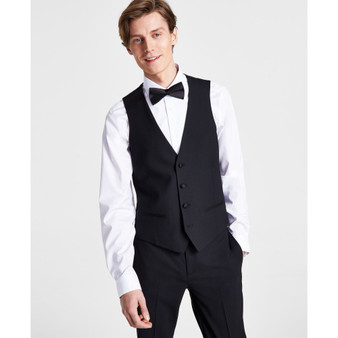Men's Slim-Fit Faille-Trim Tuxedo Vest, Created for Macy's