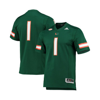 Men's #1 Green Miami Hurricanes Team Premier Football Jersey