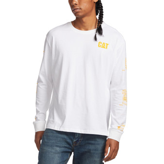 Men's Engine Sleeve Print Long-Sleeve Tee