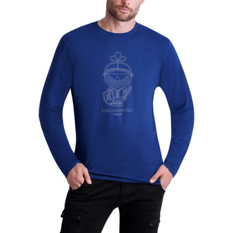 Men's Outline Armored Karl Long Sleeve T-shirt