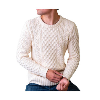 Mens' Organic Cotton Fisherman Sweater