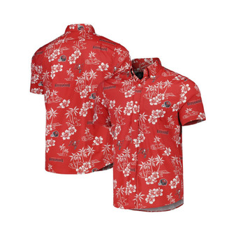 Men's Red Tampa Bay Buccaneers Kekai Button-Up Shirt