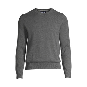 Men's Tall Fine Gauge Supima Cotton Crewneck Sweater