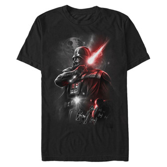 Men's Star Wars Darth Vader Lightsaber Portrait Short Sleeve T-shirt