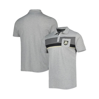 Men's Heathered Gray Army Black Knights Golfer Pocket Polo Shirt
