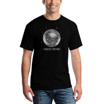 Men's Disco Ball Word Art T-shirt