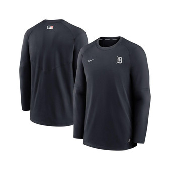 Men's Navy Detroit Tigers Authentic Collection Logo Performance Long Sleeve T-shirt