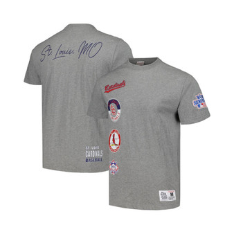 Men's Heather Gray St. Louis Cardinals Cooperstown Collection City Collection T-shirt