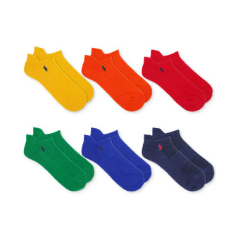 Men's 6-Pk. Performance Colorful Low Cut Socks