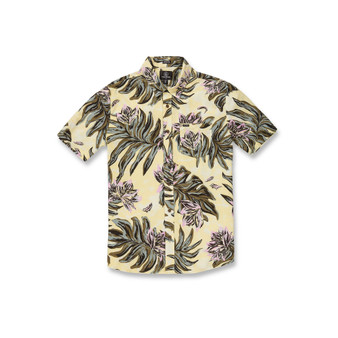 Men's Marble Floral Short Sleeves Shirt