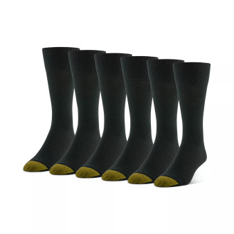 Men's Cambridge 6-Pk. Solid Crew Socks