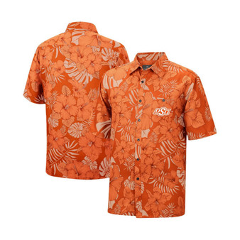 Men's Orange Oklahoma State Cowboys The Dude Camp Button-Up Shirt