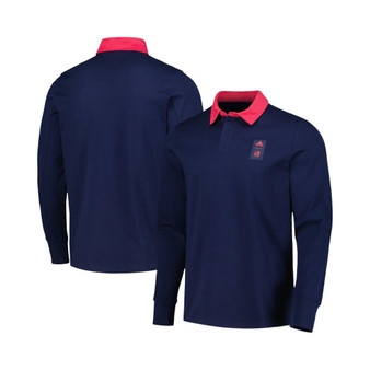 Men's 2023 Player Navy St. Louis City SC Travel Long Sleeve Polo Shirt