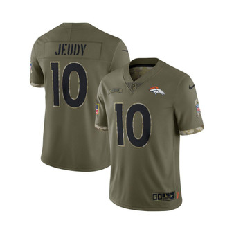 Men's Jerry Jeudy Olive Denver Broncos 2022 Salute To Service Limited Jersey