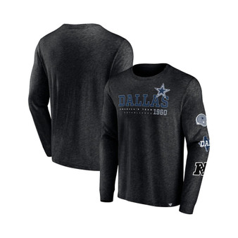 Men's Branded Black Dallas Cowboys High Whip Pitcher Long Sleeve T-shirt
