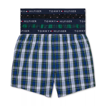Men's Classics 3-Pk.Slim-Fit Printed Cotton Poplin Boxers