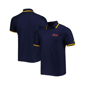 Men's Navy, Gold TOUR Championship Playoff 2.0 Performance Pique Polo Shirt