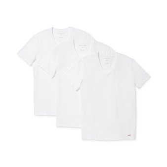 Men's Performance Cotton V-Neck Undershirts, 3-Pack