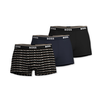 Men's 3-Pk. Power Design Logo Trunks