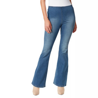 Women's Pull-On Flare-Leg Jeans