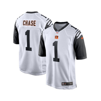 Men's Ja'Marr Chase White Cincinnati Bengals Alternate Game Player Jersey