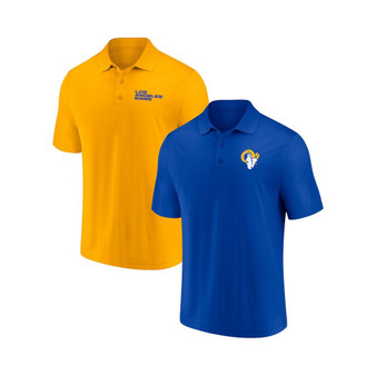 Men's Branded Royal, Gold Los Angeles Rams Dueling Two-Pack Polo Shirt Set