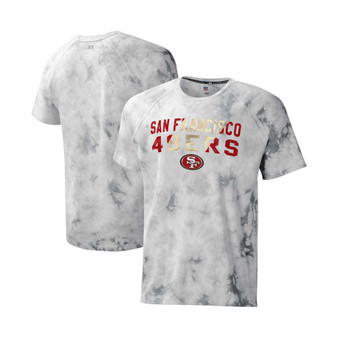 Men's Gray San Francisco 49ers Resolution Tie-Dye Raglan T-shirt