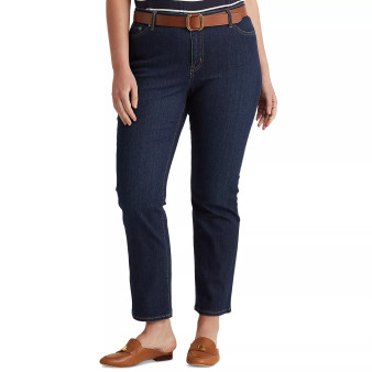 Plus-Size Mid-Rise Straight Jean