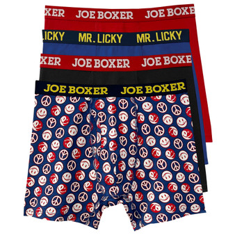 Men's Zen Lickies Cotton Stretch Boxer Briefs, Pack of 4