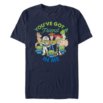Men's Disney Pixar Toy Story Cartoon Group Shot Short Sleeve T-shirt