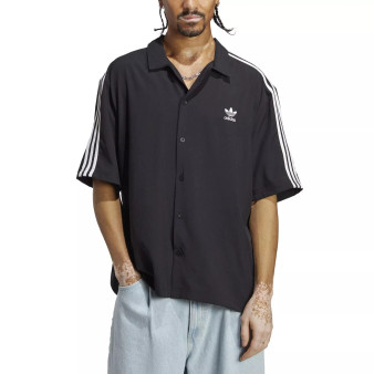 Men's Relaxed Fit Adicolor Classics 3-Stripes Button-Front Shirt