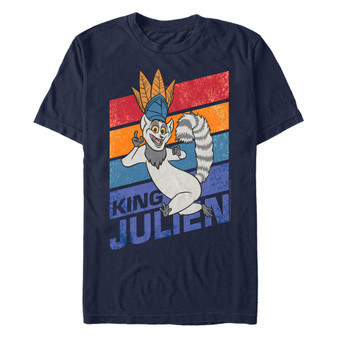Madagascar Men's King Julien Short Sleeve T-Shirt