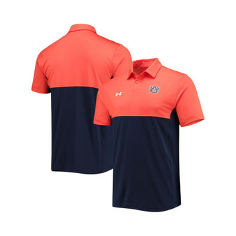 Men's Orange, Navy Auburn Tigers 2022 Blocked Coaches Performance Polo Shirt